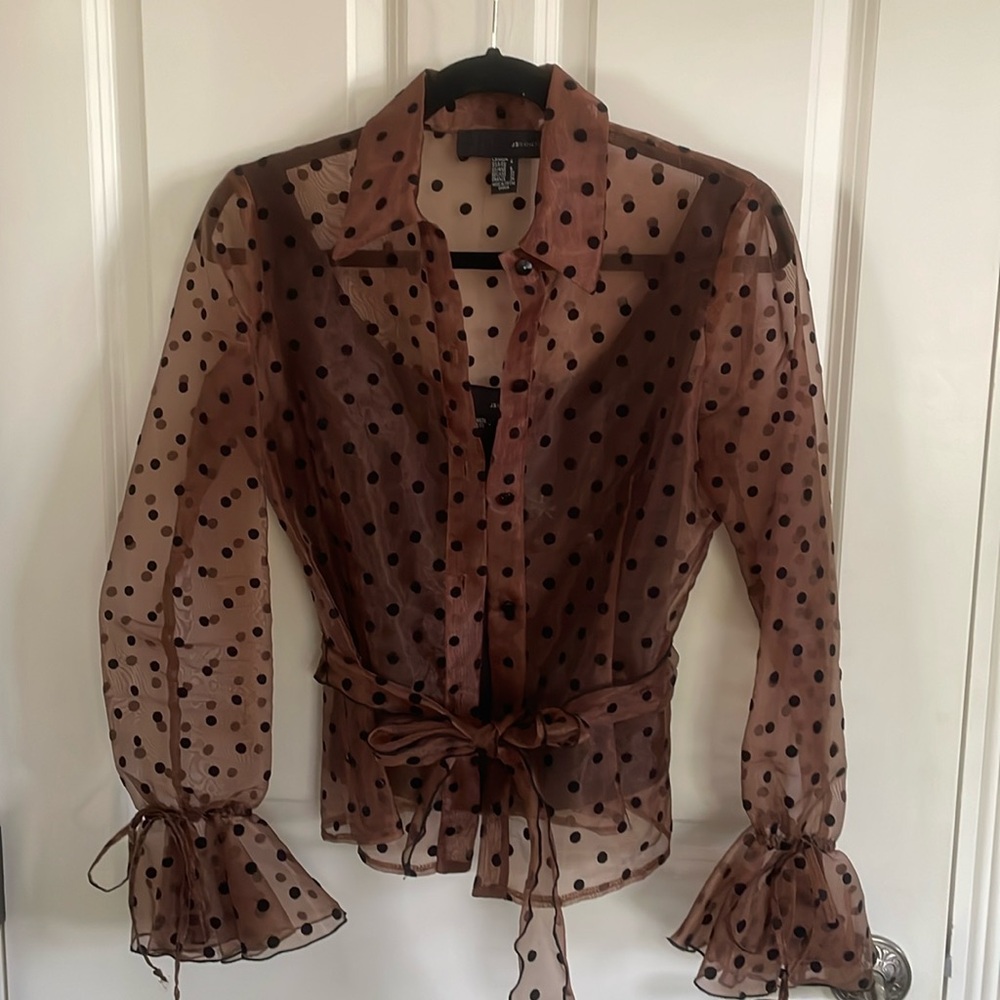 Evening Wear See Thru brown/black Blouse